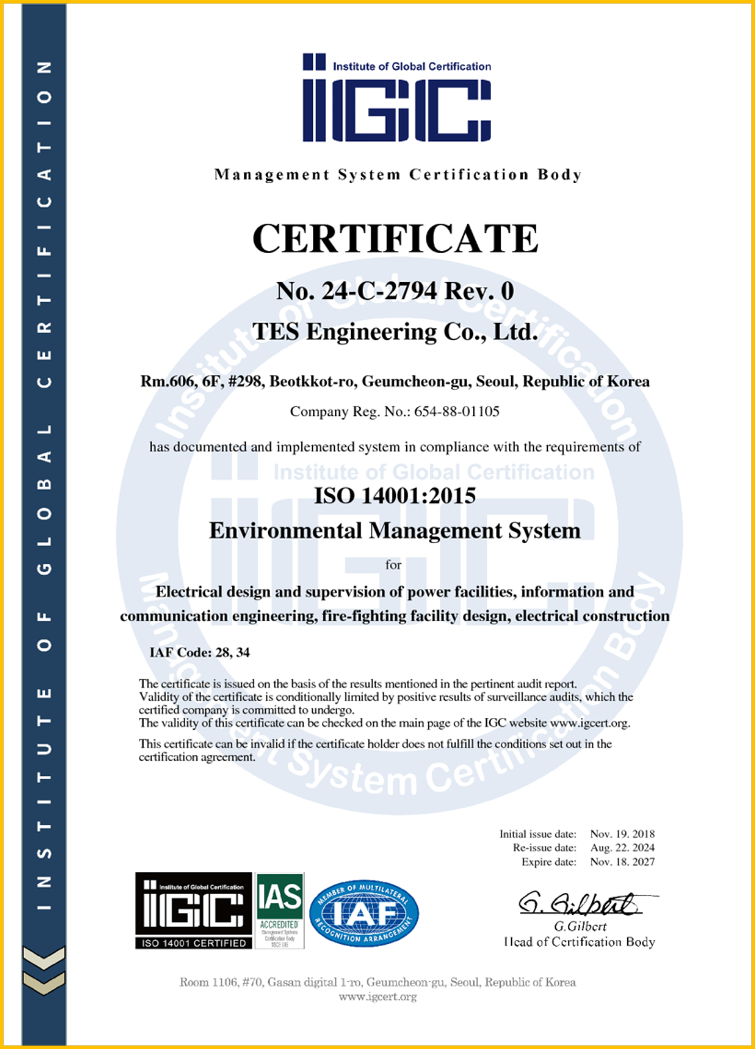 ISO 14001 Environmental Management System